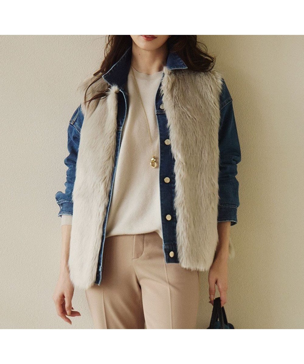 【23区/NIJYUSANKU】のECOPEL エコファー ジレ 人気、トレンドファッション・服の通販 founy(ファニー) 　ファッション　Fashion　レディースファッション　Fashion for Women　アウター　Coat / Outerwear Collection　レディースジャケット・軽アウター　Jackets　エレガント 上品　Elegant　ジャケット　Jacket, Outerwear　バランス　Balance, Style Balance　フランス　France, French　ミドル　Middle Length, Mid Height　リアル　Real, Realistic　リュクス　Luxury, Elegant, High-End, Chic　A/W・秋冬　Autumn/Winter　冬　Winter / This Winter　2024年　2024　2024-2025秋冬・A/W　Autumn/Winter 2024–25 AW24–25　 other-1|ID: prp329100004575948 ipo3291000000033541970