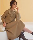 【フェルゥ/Feroux】の【洗える】パフスリーブフリル ニットセットアップ キャメル系|ID: prp329100004576088 ipo3291000000034232187
