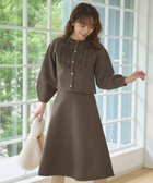 【フェルゥ/Feroux】の【洗える】パフスリーブフリル ニットセットアップ ダークブラウン系|ID: prp329100004576088 ipo3291000000034232188