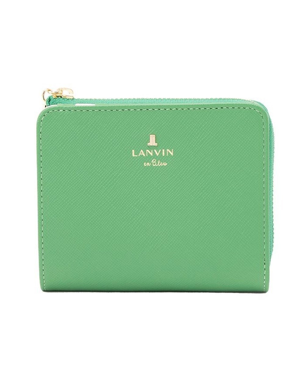 【ランバン オン ブルー/LANVIN en Bleu】のリュクサンブールカラー 二つ折り財布 インテリア・キッズ・メンズ・レディースファッション・服の通販 founy(ファニー) 　ファッション　Fashion　レディースファッション　WOMEN　財布　Wallets　ウォレット　Wallet　シンプル　Simple　人気　Popularity　財布　Wallet　グリーン|ID: prp329100004576133 ipo3291000000032406306