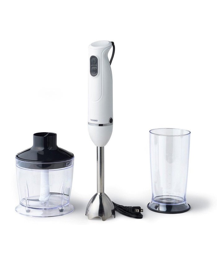 【ヤマト テーブル&キッチン/YAMATO Table & Kitchen】の【TWINBIRD】チョッパー付ハンディーブレンダー ホワイト KC-4833W インテリア・キッズ・メンズ・レディースファッション・服の通販 founy(ファニー) https://founy.com/ ファッション Fashion レディースファッション Fashion for Women 切替 Switching, Contrast Panel |ID: prp329100004576156 ipo3291000000034251328