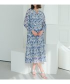 【イェッカ ヴェッカ/YECCA VECCA】のボタニカル柄シアージャガードプリーツワンピース Navy|ID: prp329100004576160 ipo3291000000032406603