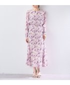 【イェッカ ヴェッカ/YECCA VECCA】のボタニカル柄シアージャガードプリーツワンピース Purple|ID: prp329100004576160 ipo3291000000032406604