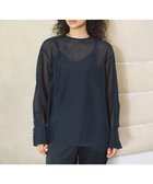【ハッシュニュアンス/#Newans】の【亀恭子さんコラボ】シアープルオーバーシャツ ネイビー系|ID: prp329100004576164 ipo3291000000032747817