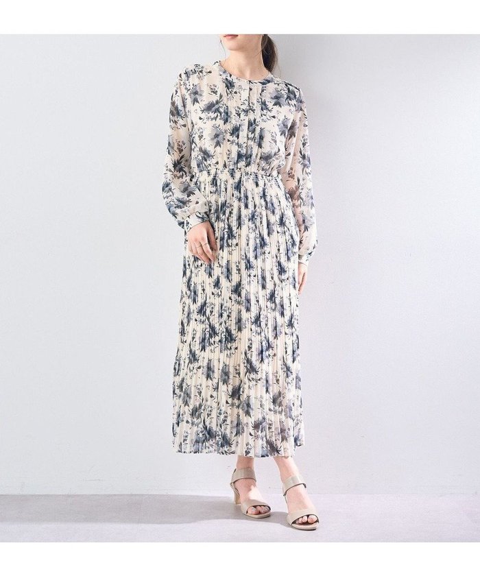 【イェッカ ヴェッカ/YECCA VECCA】のフラワー柄プリーツワンピース インテリア・キッズ・メンズ・レディースファッション・服の通販 founy(ファニー) https://founy.com/ ファッション Fashion レディースファッション WOMEN ワンピース Dress おすすめ Recommend フラワー Flower フロント Front プリーツ Pleats ポケット Pocket 夏 Summer 春 Spring S/S・春夏 Ss・Spring/Summer |ID: prp329100004576181 ipo3291000000032406861