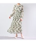 【イェッカ ヴェッカ/YECCA VECCA】のフラワー柄プリーツワンピース Green|ID: prp329100004576181 ipo3291000000032406866