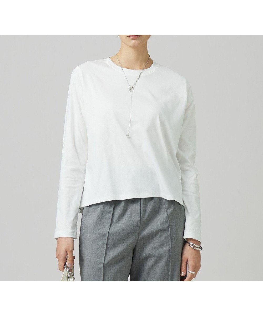 【アイシービー/iCB】の【洗える】シンプルジャージー クロップドTシャツ 人気、トレンドファッション・服の通販 founy(ファニー) 　ファッション　Fashion　レディースファッション　Fashion for Women　トップス・カットソー　Cut & Sew Tops　シャツ・ブラウス・オフィスカジュアル　Elegant Blouses & Button-Ups　ロングTシャツ・Tシャツ　Longline T-Shirts & Tees　カットソー・ベーシックTシャツ　Cut-and-Sewn Tops / Stretch Tees & Basics　インナー　Innerwear　洗える　Machine Washable　カットソー　Cut and Sewn Top　クロップド　Cropped, Short Length　コンパクト　Compact, Small Size　シルケット　Silket, Silky Cotton　ジャケット　Jacket, Outerwear　スリーブ　Sleeve, Long Sleeve / Short Sleeve　定番　Standard, Basic Item　人気　Popular, Best Seller　ロング　Long, Long-Length　A/W・秋冬　Autumn/Winter　2024年　2024　2024-2025秋冬・A/W　Autumn/Winter 2024–25 AW24–25　 other-1|ID: prp329100004576195 ipo3291000000033680637