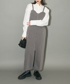 【グリーンパークス/Green Parks】のフロントジップキャミワンピース 人気、トレンドファッション・服の通販 founy(ファニー) ファッション Fashion レディースファッション Fashion for Women ワンピース Dresses キャミソールワンピース Camisole Dresses キャミソール Camisole, Spaghetti Strap Top シェイプ Shape, Slim Fit シンプル Simple, Minimal ジップ Zip, Zipper スタイリッシュ Stylish, Fashionable ストライプ Stripe, Striped Pattern ビスチェ Bustier, Corset Top フェミニン Feminine, Girly フリル Frill, Ruffle フロント Front, Front Design ポケット Pocket, Pocket Detail モダン Modern, Contemporary 無地 Plain, Solid Color A/W・秋冬 Autumn/Winter thumbnail Gray|ID: prp329100004576206 ipo3291000000033668803