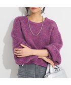【グリーンパークス/Green Parks】の・ELENCARE DUE ミックスシャギーニット Purple|ID: prp329100004576504 ipo3291000000032554232