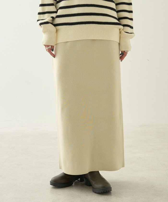 【アメリカンホリック/AMERICAN HOLIC】のミラノリブニットタイトスカート インテリア・キッズ・メンズ・レディースファッション・服の通販 founy(ファニー) https://founy.com/ ファッション Fashion レディースファッション Fashion for Women スカート Skirts シンプル Simple, Minimal スリット Slit, Slit Detail ポケット Pocket, Pocket Detail A/W・秋冬 Autumn/Winter |ID: prp329100004576509 ipo3291000000033678903