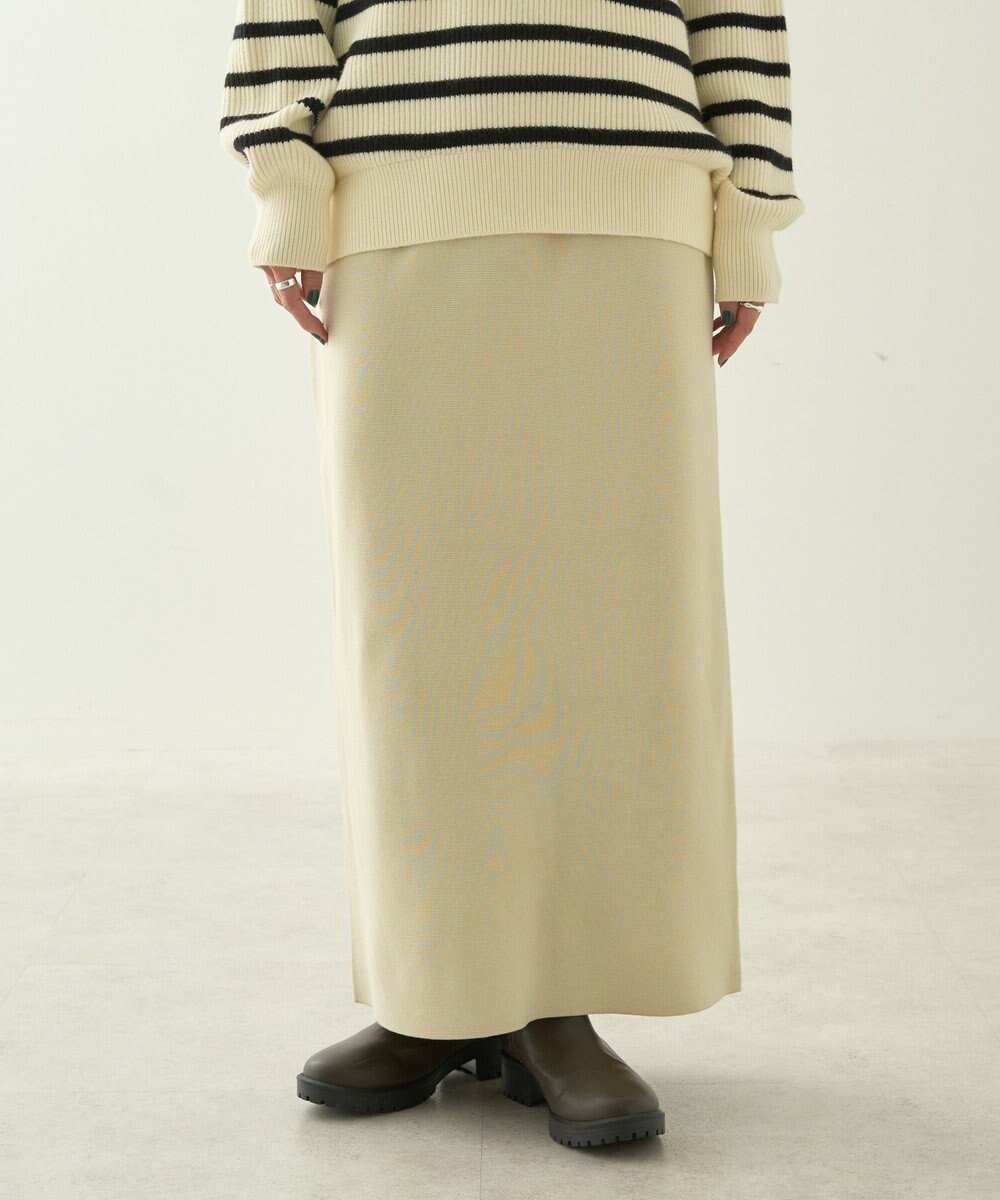 【アメリカンホリック/AMERICAN HOLIC】のミラノリブニットタイトスカート インテリア・キッズ・メンズ・レディースファッション・服の通販 founy(ファニー) 　ファッション　Fashion　レディースファッション　Fashion for Women　スカート　Skirts　シンプル　Simple, Minimal　スリット　Slit, Slit Detail　ポケット　Pocket, Pocket Detail　A/W・秋冬　Autumn/Winter　Ivory|ID: prp329100004576509 ipo3291000000033678906