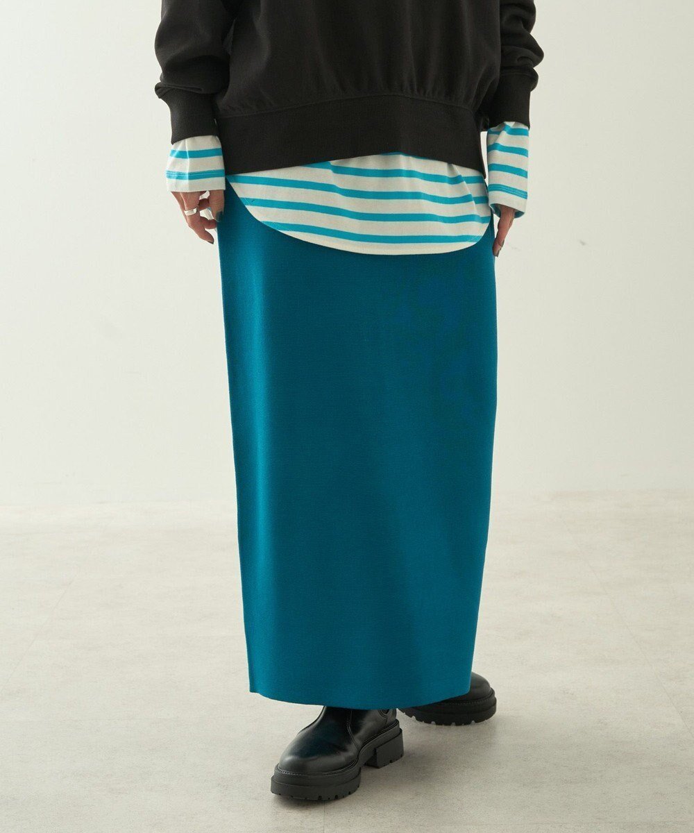 【アメリカンホリック/AMERICAN HOLIC】のミラノリブニットタイトスカート インテリア・キッズ・メンズ・レディースファッション・服の通販 founy(ファニー) 　ファッション　Fashion　レディースファッション　Fashion for Women　スカート　Skirts　シンプル　Simple, Minimal　スリット　Slit, Slit Detail　ポケット　Pocket, Pocket Detail　A/W・秋冬　Autumn/Winter　Blue Green|ID: prp329100004576509 ipo3291000000033678911