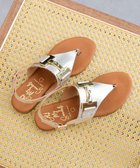 【インター ショシュール/INTER-CHAUSSURES】の【Oh my Sandals】ラウンドトウオーナメントトングサンダル シルバー|ID: prp329100004576527 ipo3291000000032528796