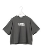 【アイシービー/iCB】の【先行予約・接触冷感・UVケア・洗える】クロップド ロゴTEE チャコール系|ID: prp329100004576532 ipo3291000000032411564