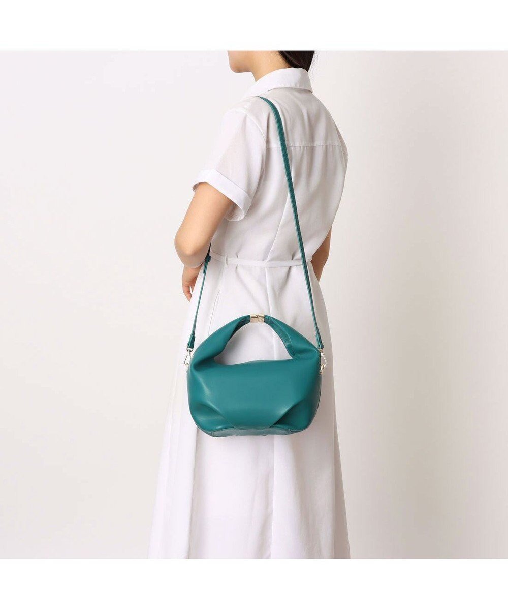 【アンビリオン/UNBILLION】のカカトゥ kakatoo / メタルポイント2wayショルダーバッグ インテリア・キッズ・メンズ・レディースファッション・服の通販 founy(ファニー) 　ファッション　Fashion　レディースファッション　Fashion for Women　バッグ　Bags　オケージョン　Occasion Wear　シンプル　Simple, Minimal　財布　Wallet, Purse　なめらか　Smooth, Silky Texture　フェミニン　Feminine, Girly　フォルム　Silhouette, Form　フォーマル　Formal, Dressy　メタル　Metal, Metal Parts　再入荷　Restock / Back in Stock　グリーン|ID: prp329100004576538 ipo3291000000036116438
