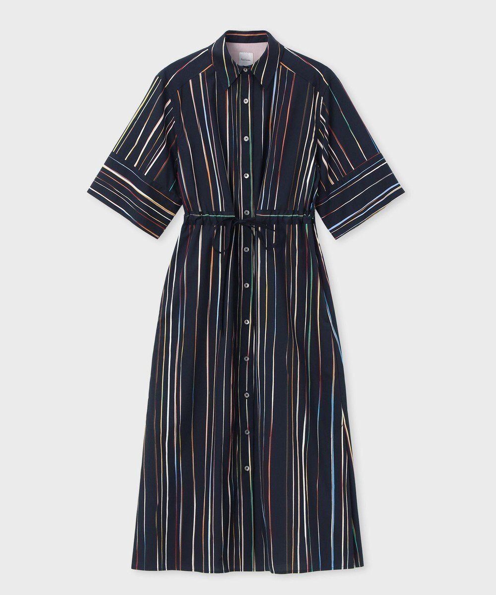 【ポール スミス/Paul Smith】の【洗える】Signature Pinstripe シャツワンピース 人気、トレンドファッション・服の通販 founy(ファニー) 　ファッション　Fashion　レディースファッション　Ladies' Fashion Online　ワンピース　Dress　シャツワンピース　Shirt Dresses　おすすめ　Recommend　プリント　Print　ワイド　Wide　ワーク　Work　エレガント 上品　Elegant　半袖　Short Sleeve　夏　Summer　S/S・春夏　Ss・Spring/Summer　洗える　Washable　A/W・秋冬　Aw・Autumn/Winter・Fw・Fall-Winter　 other-1|ID: prp329100004576714 ipo3291000000032413349