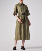 【ポール スミス/Paul Smith】の【洗える】Signature Pinstripe シャツワンピース オリーブ|ID: prp329100004576714 ipo3291000000033372856