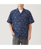 【アンフィーロ/UNFILO / MEN】の【撥水】ボタニカルプリント オープンカラーシャツ【ギフトにもおすすめ】 ネイビープリント|ID: prp329100004576743 ipo3291000000034177417