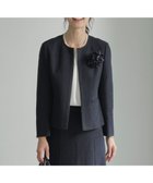 【ジェイ プレス/J.PRESS】の【セットアップ対応】ファンシーツイード ノーカラー ジャケット 人気、トレンドファッション・服の通販 founy(ファニー) ファッション Fashion レディースファッション WOMEN アウター Coat Outerwear ジャケット Jackets ノーカラージャケット No Collar Leather Jackets エレガント 上品 Elegant コンパクト Compact 切替 Switching サテン Satin シンプル Simple ジャケット Jacket スタイリッシュ Stylish セットアップ Set Up ツイード Tweed 長袖 Long Sleeve ブレード Blade ミックス Mix ループ Loop A/W・秋冬 Aw・Autumn/Winter・Fw・Fall-Winter 再入荷 Restock/Back In Stock/Re Arrival thumbnail ネイビー系|ID: prp329100004576750 ipo3291000000032413745
