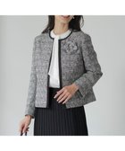 【ジェイ プレス/J.PRESS】の【セットアップ対応】ファンシーツイード ノーカラー ジャケット 人気、トレンドファッション・服の通販 founy(ファニー) ファッション Fashion レディースファッション WOMEN アウター Coat Outerwear ジャケット Jackets ノーカラージャケット No Collar Leather Jackets エレガント 上品 Elegant コンパクト Compact 切替 Switching サテン Satin シンプル Simple ジャケット Jacket スタイリッシュ Stylish セットアップ Set Up ツイード Tweed 長袖 Long Sleeve ブレード Blade ミックス Mix ループ Loop A/W・秋冬 Aw・Autumn/Winter・Fw・Fall-Winter 再入荷 Restock/Back In Stock/Re Arrival thumbnail ブラック系1|ID: prp329100004576750 ipo3291000000032413746