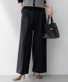 【23区/NIJYUSANKU】の【セットアップ対応/洗える】コットンリネン オックスストレッチ ワイド パンツ ブラック系|ID: prp329100004576752 ipo3291000000032645255