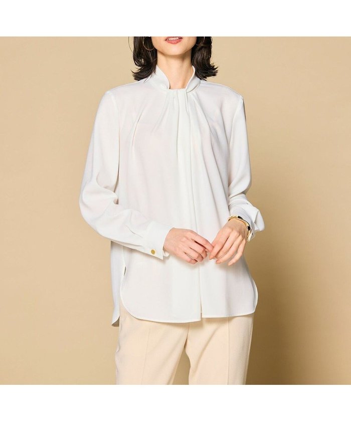 【ベイジ,/BEIGE,】の【洗える】ANITA / ロングスリーブタックブラウス インテリア・キッズ・メンズ・レディースファッション・服の通販 founy(ファニー) https://founy.com/ ファッション Fashion レディースファッション Fashion for Women トップス・カットソー Cut & Sew Tops シャツ・ブラウス・オフィスカジュアル Elegant Blouses & Button-Ups とろみ Fluid, Flowy Fabric インナー Innerwear カフス Cuff Design サテン Satin, Glossy Fabric ジャケット Jacket, Outerwear ストレッチ Stretch, Stretchy Fabric セレモニー Ceremony ドレープ Drape, Draping Fabric ビジネス 仕事 通勤 Business / Work / Commuting 再入荷 Restock / Back in Stock 夏 Summer 定番 Standard, Basic Item S/S・春夏 SS, Spring/Summer, Warm Season 洗える Machine Washable A/W・秋冬 Autumn/Winter 長袖 Long Sleeve, Full Sleeve |ID: prp329100004576755 ipo3291000000032695686