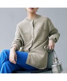 【自由区/JIYU-KU】の【カタログ掲載・洗える】シャイニーツイードニット アウター ベージュ|ID: prp329100004576761 ipo3291000000033541940