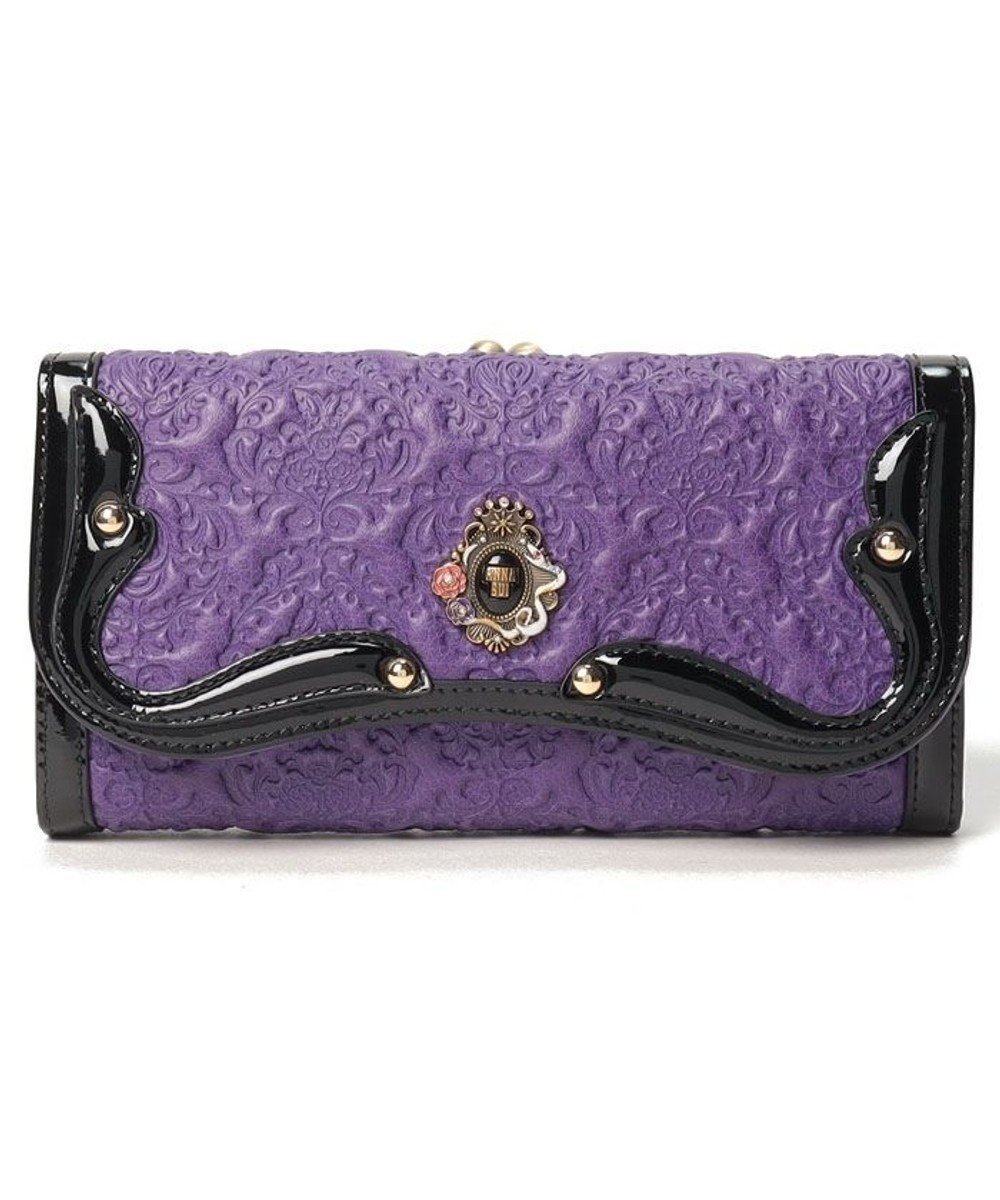 【アナスイ/ANNA SUI】のセルパン 口金長財布 インテリア・キッズ・メンズ・レディースファッション・服の通販 founy(ファニー) 　ファッション　Fashion　レディースファッション　Ladies' Fashion Online　財布　Wallets　アンティーク　Antique　エナメル　Enamel　ジュエリー　Jewelry　ブローチ　Brooch　モチーフ　Motif　人気　Popularity　財布　Wallet　パープル|ID: prp329100004576762 ipo3291000000032663277