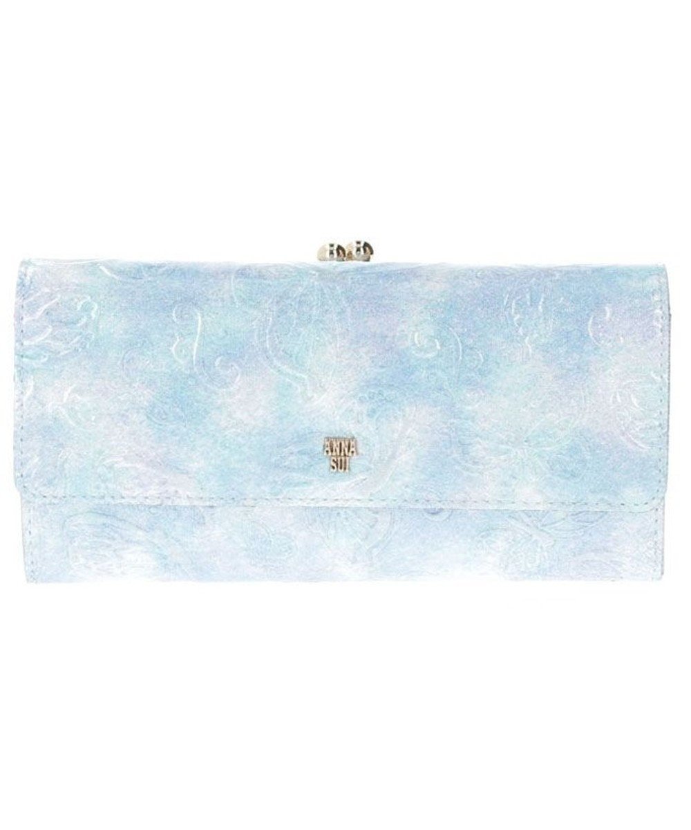 【アナスイ/ANNA SUI】のパピヨン 口金長財布 インテリア・キッズ・メンズ・レディースファッション・服の通販 founy(ファニー) 　ファッション　Fashion　レディースファッション　Ladies' Fashion Online　財布　Wallets　エナメル　Enamel　バタフライ　Butterfly　プリント　Print　ローズ　Rose　財布　Wallet　ライトブルー|ID: prp329100004576765 ipo3291000000032550867
