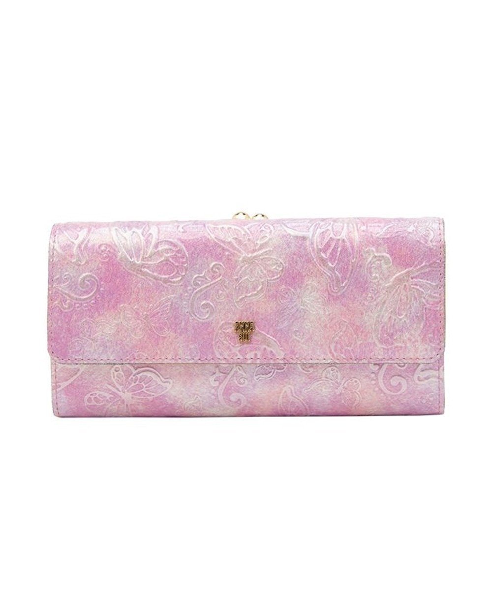 【アナスイ/ANNA SUI】のパピヨン 口金長財布 インテリア・キッズ・メンズ・レディースファッション・服の通販 founy(ファニー) 　ファッション　Fashion　レディースファッション　Ladies' Fashion Online　財布　Wallets　エナメル　Enamel　バタフライ　Butterfly　プリント　Print　ローズ　Rose　財布　Wallet　パープル|ID: prp329100004576765 ipo3291000000032550868