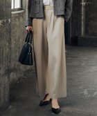 【自由区/JIYU-KU】の【洗える】ライトフィールジャージータックワイド パンツ ベージュ|ID: prp329100004576769 ipo3291000000032414035