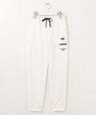 【ピーダブリュサーキュラス/PW CIRCULUS】の【WOMEN】【洗える】裏毛 ロゴ ジョガー パンツ ホワイト系|ID: prp329100004576773 ipo3291000000032414124