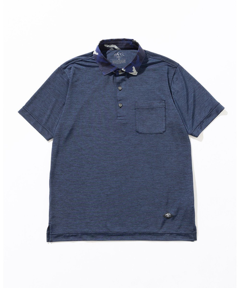 【ジョセフ アブード マウンテン/JOSEPH ABBOUD MOUNTAIN】の【接触冷感・男女兼用】クールスキンガードポロシャツ インテリア・キッズ・メンズ・レディースファッション・服の通販 founy(ファニー) 　ファッション　Fashion　レディースファッション　Fashion for Women　トップス・カットソー　Cut & Sew Tops　シャツ・ブラウス・オフィスカジュアル　Elegant Blouses & Button-Ups　ポロシャツ・きれいめカジュアル　Smart-Casual Polo Tops　アウトドア　Outdoor Clothing　ストレッチ　Stretch, Stretchy Fabric　ポロシャツ　Polo Shirt, Collared Tee　メランジ　Melange, Mixed Yarn　レギュラー　Regular, Standard Fit　夏　Summer　春　Spring　S/S・春夏　SS, Spring/Summer, Warm Season　軽量　Lightweight, Ultra Light　ネイビー系|ID: prp329100004576795 ipo3291000000034959265