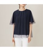 【自由区/JIYU-KU】の【洗える】シアーチュールプルオーバー カットソー ネイビー|ID: prp329100004576799 ipo3291000000034685561