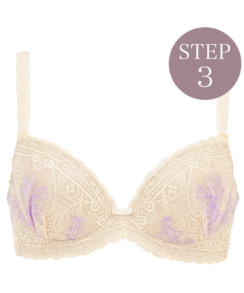 【ブラデリス ニューヨーク/BRADELIS New York】の【BRADELIS New York / 育乳ブラ・STEP3 整える】ジャクリーンステップ3ブラ24S1 育乳 補正 インテリア・キッズ・メンズ・レディースファッション・服の通販 founy(ファニー) 　ファッション　Fashion　レディースファッション　Ladies' Fashion Online　アンダー　Under　ギャザー　Gather　コンパクト　Compact　サテン　Satin　ストレッチ　Stretch　センター　Center　デコルテ　Decolletage　バランス　Balance　フロント　Front　ブラジャー　Bra　ポケット　Pocket　モチーフ　Motif　ラップ　Wrap　リボン　Ribbon　レース　Race　ワイヤー　Wire　おすすめ　Recommend　エレガント 上品　Elegant　バニラ|ID: prp329100004576807 ipo3291000000032558687