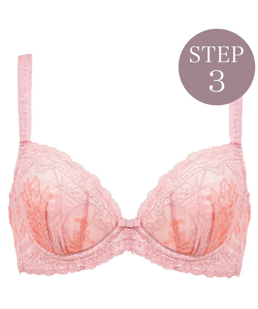 【ブラデリス ニューヨーク/BRADELIS New York】の【BRADELIS New York / 育乳ブラ・STEP3 整える】ジャクリーンステップ3ブラ24S1 育乳 補正 インテリア・キッズ・メンズ・レディースファッション・服の通販 founy(ファニー) 　ファッション　Fashion　レディースファッション　Ladies' Fashion Online　アンダー　Under　ギャザー　Gather　コンパクト　Compact　サテン　Satin　ストレッチ　Stretch　センター　Center　デコルテ　Decolletage　バランス　Balance　フロント　Front　ブラジャー　Bra　ポケット　Pocket　モチーフ　Motif　ラップ　Wrap　リボン　Ribbon　レース　Race　ワイヤー　Wire　おすすめ　Recommend　エレガント 上品　Elegant　モーヴピンク|ID: prp329100004576807 ipo3291000000032558688