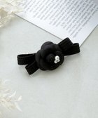 【ティアクラッセ/Tiaclasse】の【安田美沙子さん着用・選べる2TYPE】ローズモチーフバレッタ ブラック×ブラックA|ID: prp329100004576832 ipo3291000000035826530