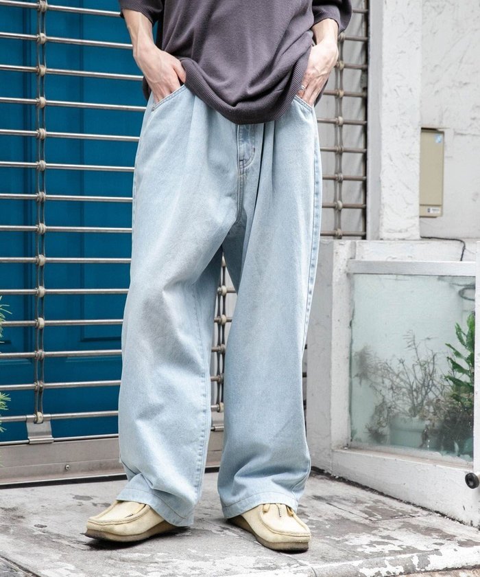 【ウィゴー/WEGO】の【ユニセックス着用ITEM/ウエストゴム/SMLサイズ展開】デニムルーズテーパードパンツ インテリア・キッズ・メンズ・レディースファッション・服の通販 founy(ファニー) https://founy.com/ ファッション Fashion レディースファッション Fashion for Women パンツ Pants & Trousers 春 Spring 秋 Autumn シンプル Simple, Minimal スマホ Smartphone, Mobile Device テーパード Tapered, Tapered Pants デニム Denim, Jeans Material ビッグ Big, Oversized 半袖 Short Sleeve, Half Sleeve ルーズ Loose, Oversized 冬 Winter / This Winter A/W・秋冬 Autumn/Winter S/S・春夏 SS, Spring/Summer, Warm Season プチプライス・低価格 Affordable / Budget Price おすすめ Recommended / Our Picks 夏 Summer |ID: prp329100004576839 ipo3291000000033577732