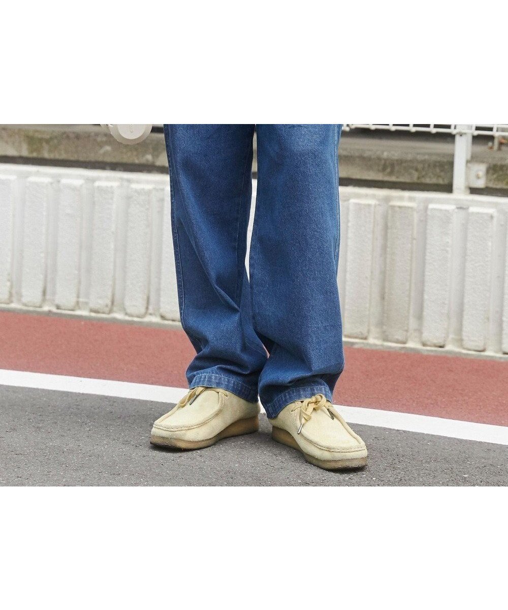 【ウィゴー/WEGO】の【ユニセックス着用ITEM/ウエストゴム/SMLサイズ展開】デニムイージーストレートパンツ インテリア・キッズ・メンズ・レディースファッション・服の通販 founy(ファニー) 　ファッション　Fashion　レディースファッション　Fashion for Women　パンツ　Pants & Trousers　春　Spring　秋　Autumn　シンプル　Simple, Minimal　ストレート　Straight, Straight Cut　スマホ　Smartphone, Mobile Device　デニム　Denim, Jeans Material　トレンド　Trend, Trending Now　定番　Standard, Basic Item　ビッグ　Big, Oversized　フィット　Fit, Slim Fit　半袖　Short Sleeve, Half Sleeve　ルーズ　Loose, Oversized　冬　Winter / This Winter　A/W・秋冬　Autumn/Winter　S/S・春夏　SS, Spring/Summer, Warm Season　プチプライス・低価格　Affordable / Budget Price　おすすめ　Recommended / Our Picks　夏　Summer　デニム中濃色|ID: prp329100004576846 ipo3291000000033660123