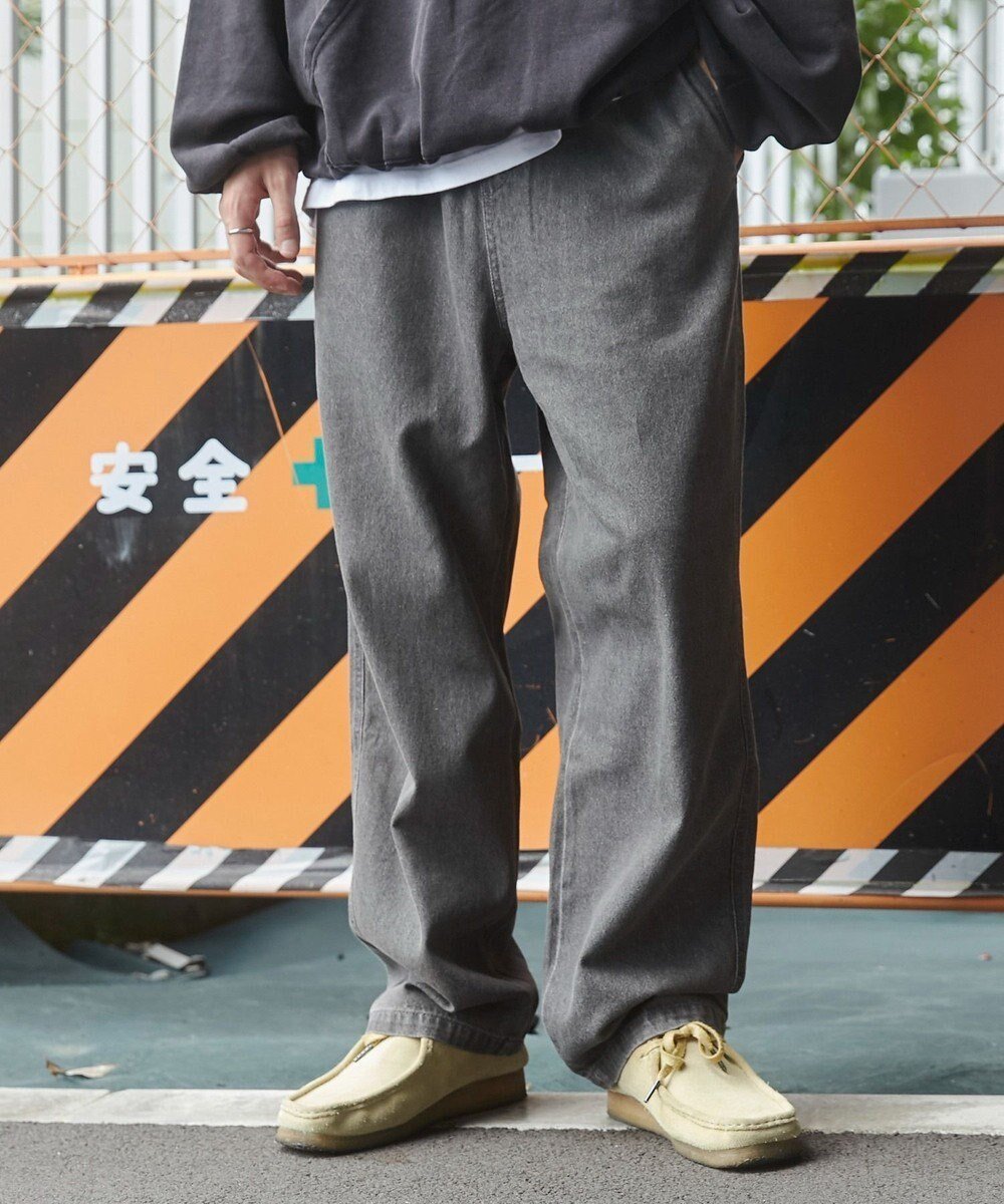 【ウィゴー/WEGO】の【ユニセックス着用ITEM/ウエストゴム/SMLサイズ展開】デニムイージーストレートパンツ インテリア・キッズ・メンズ・レディースファッション・服の通販 founy(ファニー) 　ファッション　Fashion　レディースファッション　Fashion for Women　パンツ　Pants & Trousers　春　Spring　秋　Autumn　シンプル　Simple, Minimal　ストレート　Straight, Straight Cut　スマホ　Smartphone, Mobile Device　デニム　Denim, Jeans Material　トレンド　Trend, Trending Now　定番　Standard, Basic Item　ビッグ　Big, Oversized　フィット　Fit, Slim Fit　半袖　Short Sleeve, Half Sleeve　ルーズ　Loose, Oversized　冬　Winter / This Winter　A/W・秋冬　Autumn/Winter　S/S・春夏　SS, Spring/Summer, Warm Season　プチプライス・低価格　Affordable / Budget Price　おすすめ　Recommended / Our Picks　夏　Summer　グレー|ID: prp329100004576846 ipo3291000000033660124