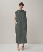 【エイトン/ATON】のCOTTON LAWN フレンチスリーブドレス GRAY|ID: prp329100004576878 ipo3291000000033373000
