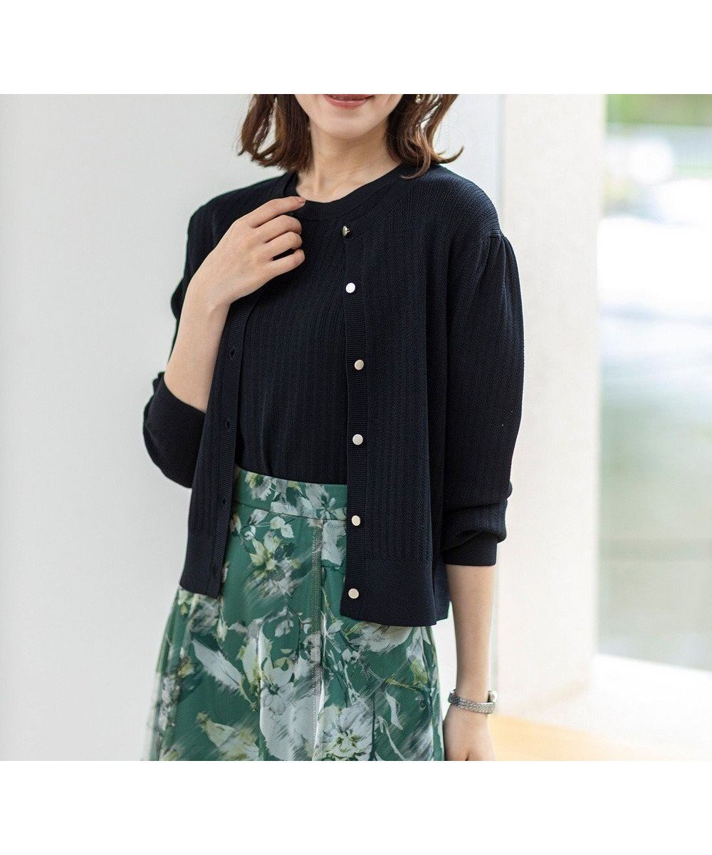 【エニィ スィス/any SiS】の【洗える】レーシーディテール カーディガン 人気、トレンドファッション・服の通販 founy(ファニー) 　ファッション　Fashion　レディースファッション　Fashion for Women　トップス・カットソー　Cut & Sew Tops　ニット　Knit Tops & Sweaters　カーディガン・羽織り　Layered Style Cardigans　おすすめ　Recommended / Our Picks　カーディガン　Cardigan, Knitwear　ストレッチ　Stretch, Stretchy Fabric　セーター　Sweater, Knitwear　フェミニン　Feminine, Girly　フレンチ　French, French Style　夏　Summer　新作・新入荷　New Arrivals / New In　春　Spring　S/S・春夏　SS, Spring/Summer, Warm Season　洗える　Machine Washable　透かし　Cut-Out, Lacework　 other-1|ID: prp329100004576881 ipo3291000000032415529