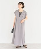 【グリーンパークス/Green Parks】のフレンチスリーブレースアップジャンスカ Light Gray|ID: prp329100004576894 ipo3291000000032415642