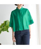 【アンフィーロ 自由区/UNFILO】のライトシアー クロップドシャツ 人気、トレンドファッション・服の通販 founy(ファニー) ファッション Fashion レディースファッション Fashion for Women トップス・カットソー Cut & Sew Tops シャツ・ブラウス・オフィスカジュアル Elegant Blouses & Button-Ups おすすめ Recommended / Our Picks キュプラ Cupro, Eco Fabric ショート Short, Short Length チェック Check, Plaid, Tartan バランス Balance, Style Balance ボトム Bottoms, Lower Wear モノトーン Monotone, Black and White ワイド Wide, Wide Fit 夏 Summer 春 Spring S/S・春夏 SS, Spring/Summer, Warm Season 羽織 Haori, Light Jacket thumbnail グリーン|ID: prp329100004576901 ipo3291000000033353734