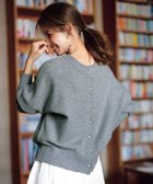 【アンフィーロ 自由区/UNFILO】の【新色追加/洗える】ふわふわニット パールボタンカーディガン グレー|ID: prp329100004576904 ipo3291000000034310900