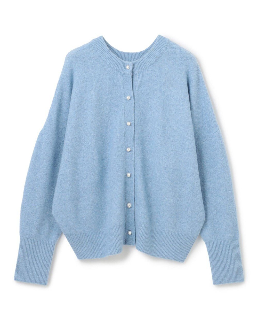 【アンフィーロ 自由区/UNFILO】の【新色追加/洗える】ふわふわニット パールボタンカーディガン インテリア・キッズ・メンズ・レディースファッション・服の通販 founy(ファニー) 　ファッション　Fashion　レディースファッション　Fashion for Women　トップス・カットソー　Cut & Sew Tops　ニット　Knit Tops & Sweaters　カーディガン・羽織り　Layered Style Cardigans　2024年　2024　2024-2025秋冬・A/W　Autumn/Winter 2024–25 AW24–25　アンゴラ　Angora Knitwear　ウォッシャブル　Machine Washable　カーディガン　Cardigan, Knitwear　スキッパー　Skipper, Open Collar　ストレッチ　Stretch, Stretchy Fabric　バラクラバ　Balaclava　パール　Pearl, Pearl Accent　ボトム　Bottoms, Lower Wear　洗える　Machine Washable　A/W・秋冬　Autumn/Winter　[NEW]サックス|ID: prp329100004576904 ipo3291000000034310907