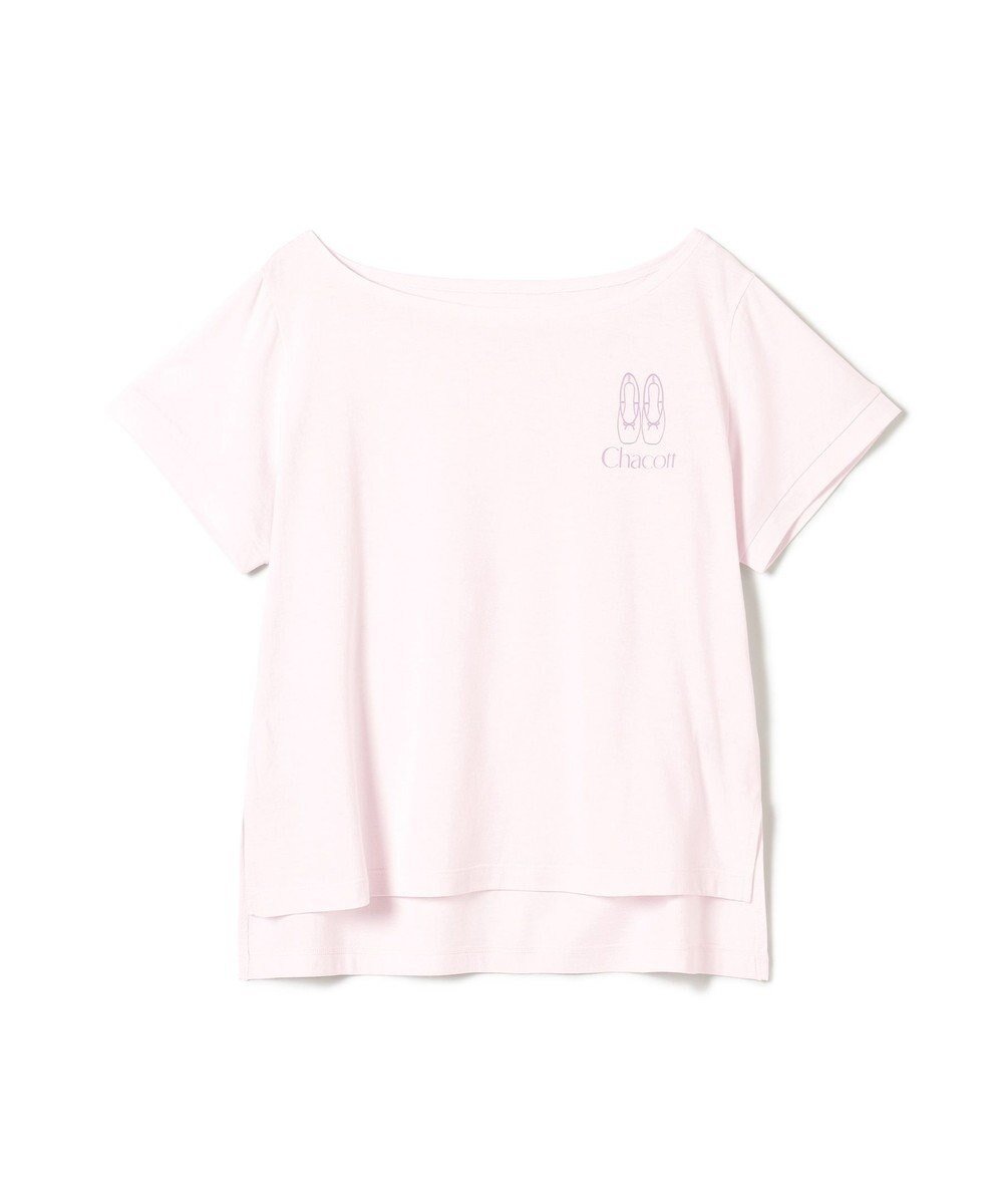 【チャコット/Chacott】のTシャツ インテリア・キッズ・メンズ・レディースファッション・服の通販 founy(ファニー) 　ファッション　Fashion　レディースファッション　Fashion for Women　トップス・カットソー　Cut & Sew Tops　シャツ・ブラウス・オフィスカジュアル　Elegant Blouses & Button-Ups　ロングTシャツ・Tシャツ　Longline T-Shirts & Tees　バランス　Balance, Style Balance　プリント　Print, Printed Pattern　エレガント 上品　Elegant　ロイヤルピンク|ID: prp329100004576916 ipo3291000000032724334