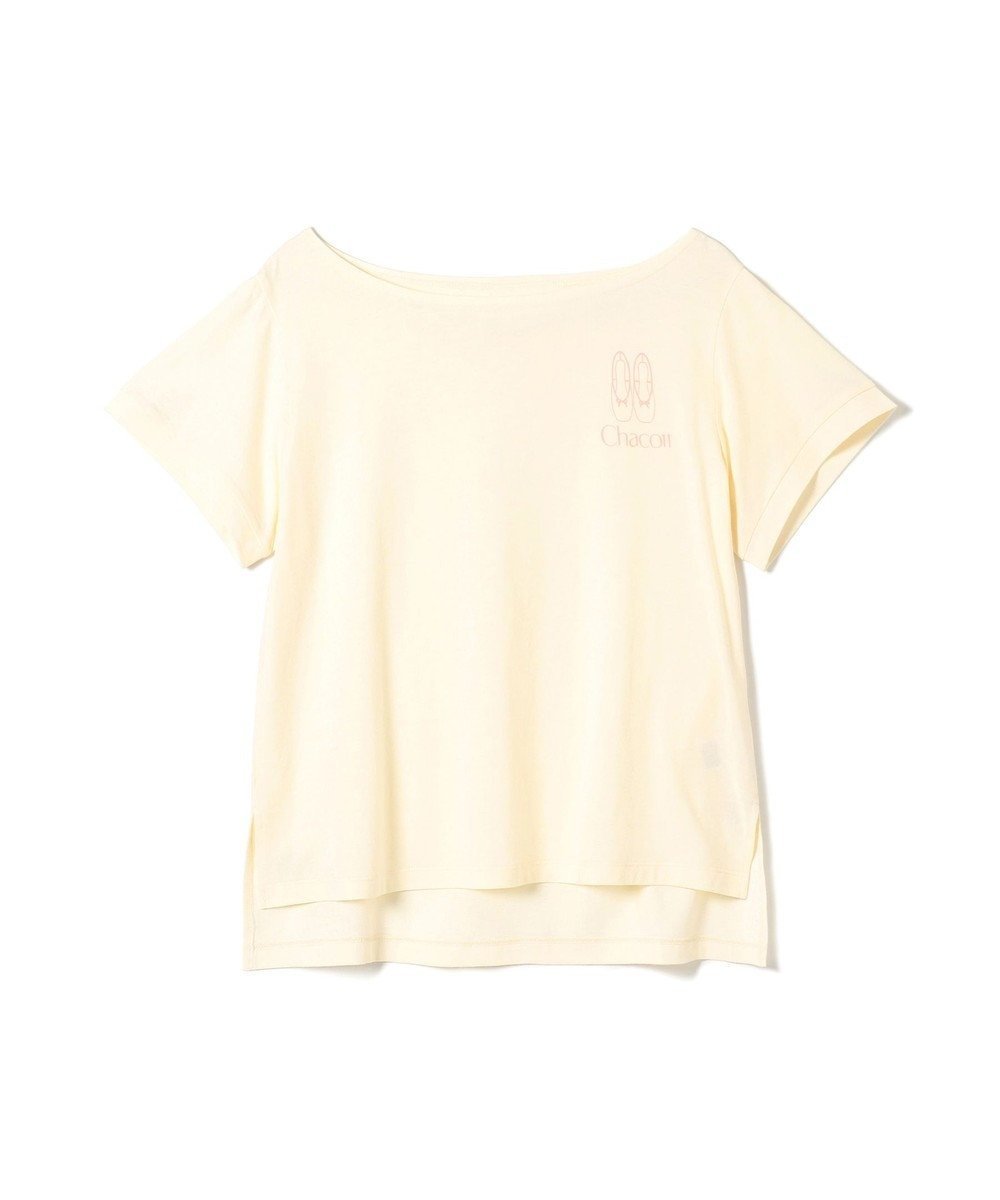 【チャコット/Chacott】のTシャツ インテリア・キッズ・メンズ・レディースファッション・服の通販 founy(ファニー) 　ファッション　Fashion　レディースファッション　Fashion for Women　トップス・カットソー　Cut & Sew Tops　シャツ・ブラウス・オフィスカジュアル　Elegant Blouses & Button-Ups　ロングTシャツ・Tシャツ　Longline T-Shirts & Tees　バランス　Balance, Style Balance　プリント　Print, Printed Pattern　エレガント 上品　Elegant　レモンクリーム|ID: prp329100004576916 ipo3291000000032724336