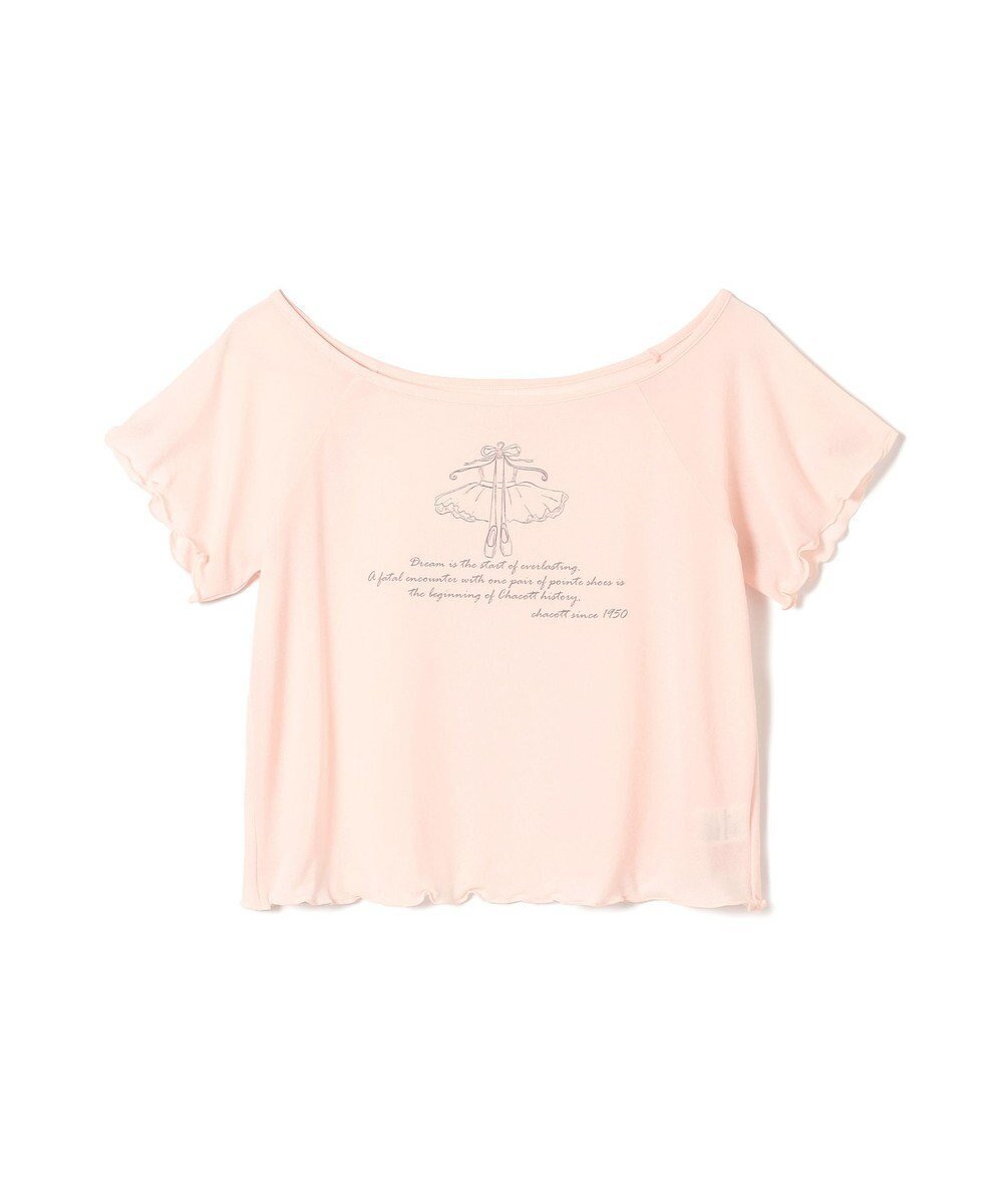 【チャコット/Chacott】のTシャツ インテリア・キッズ・メンズ・レディースファッション・服の通販 founy(ファニー) 　ファッション　Fashion　レディースファッション　Fashion for Women　トップス・カットソー　Cut & Sew Tops　シャツ・ブラウス・オフィスカジュアル　Elegant Blouses & Button-Ups　ロングTシャツ・Tシャツ　Longline T-Shirts & Tees　ストレッチ　Stretch, Stretchy Fabric　ヨーロピアンピンク|ID: prp329100004576917 ipo3291000000032415910