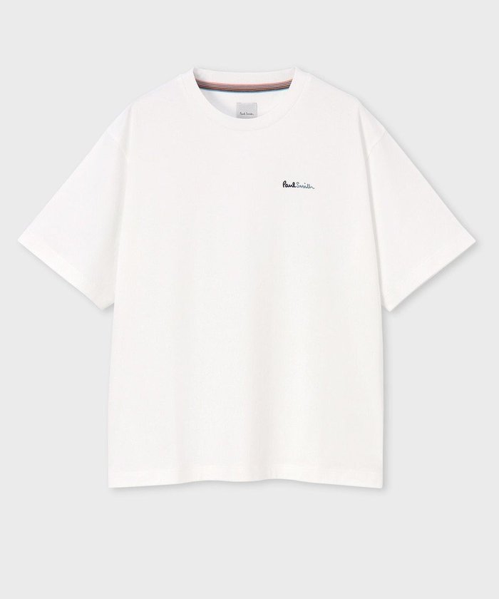 【ポール スミス/Paul Smith】のバイカラーロゴ Tシャツ インテリア・キッズ・メンズ・レディースファッション・服の通販 founy(ファニー) https://founy.com/ ファッション Fashion レディースファッション Fashion for Women トップス・カットソー Cut & Sew Tops シャツ・ブラウス・オフィスカジュアル Elegant Blouses & Button-Ups ロングTシャツ・Tシャツ Longline T-Shirts & Tees カットソー・ベーシックTシャツ Cut-and-Sewn Tops / Stretch Tees & Basics カットソー Cut and Sewn Top カラフル Colorful Design クール Cool, Chic サークル Circle, Round Design シンプル Simple, Minimal 半袖 Short Sleeve, Half Sleeve 夏 Summer S/S・春夏 SS, Spring/Summer, Warm Season A/W・秋冬 Autumn/Winter |ID: prp329100004576925 ipo3291000000032415970